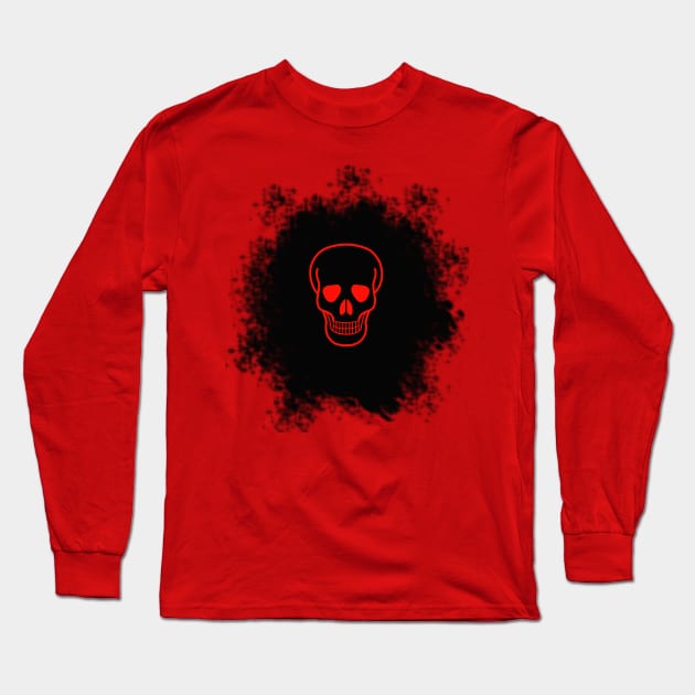 skull Long Sleeve T-Shirt by Shreedigital 